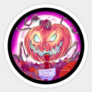 Welcome Great Pumpkin Sticker